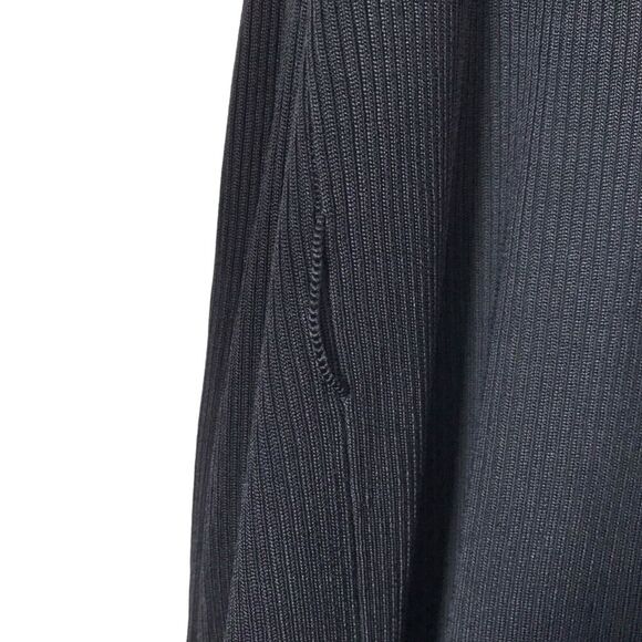 Newport News Sweater Womens Size XL Black Ribbed Long Sleeve Long Cardigan - Picture 5 of 11